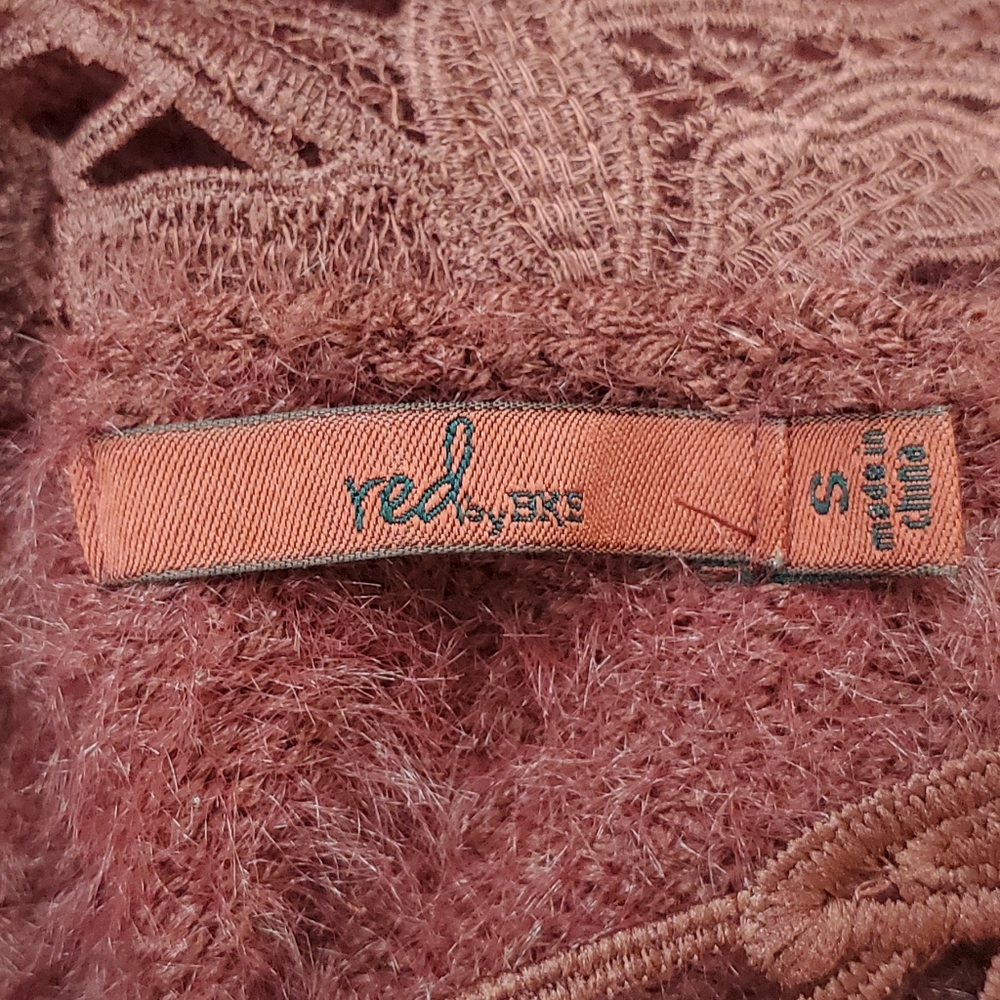 BKE Fuzzy Crochet Detail Sweater - Picture 8 of 10